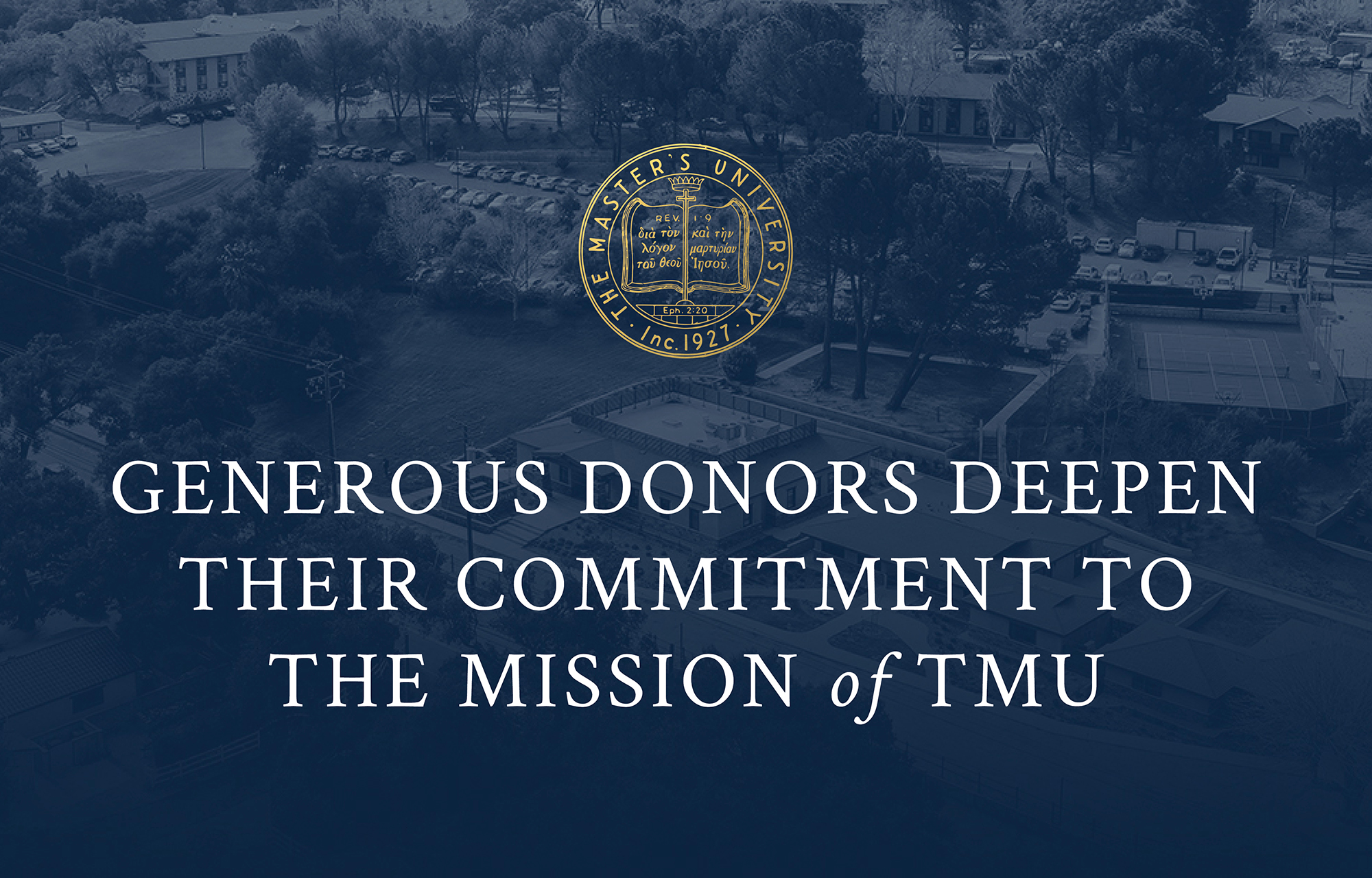 Generous Donors Deepen Their Commitment to the Mission of TMU Featured Image