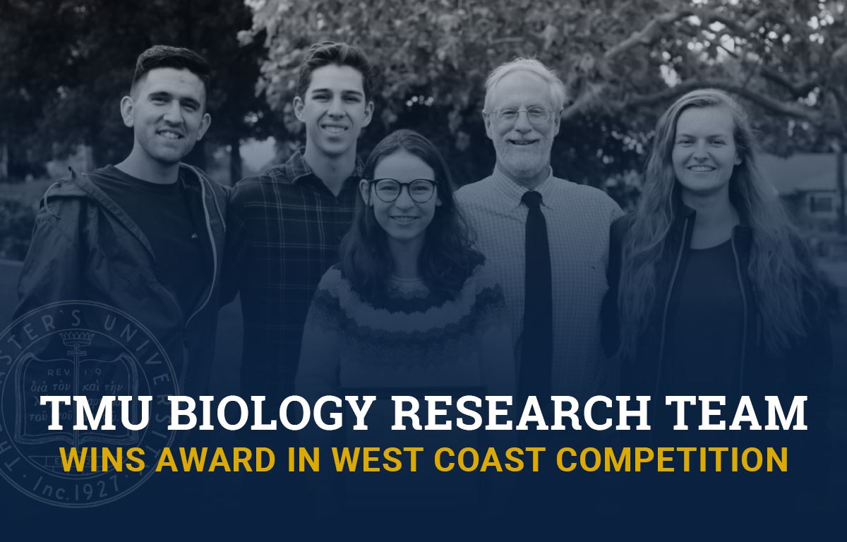 TMU Biology Research Team Wins Award in West Coast Competition