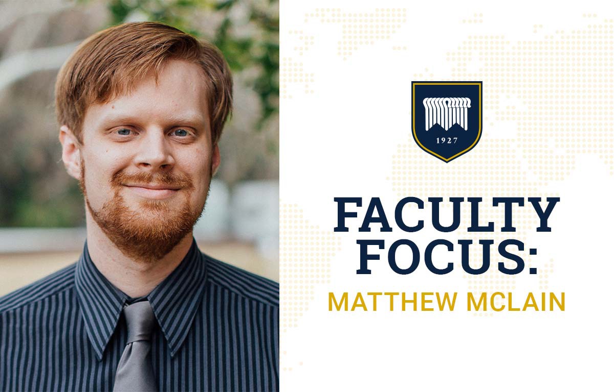 TMU Professor Matthew McLain Honored By His Alma Mater