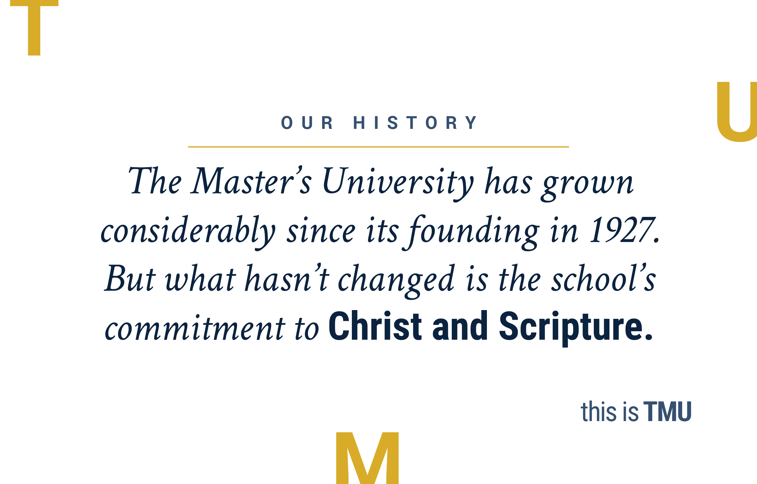 This is TMU: Our History