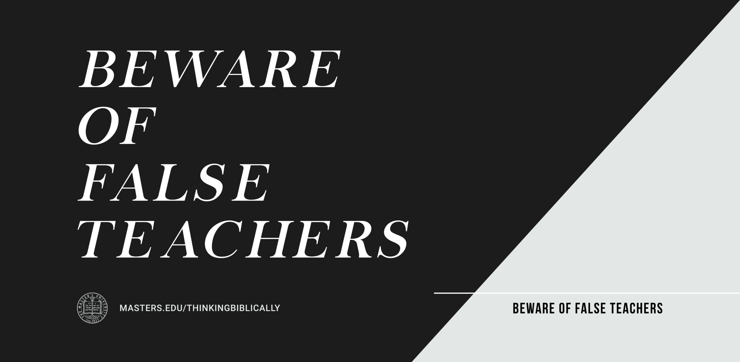 Beware of False Teachers Featured Image