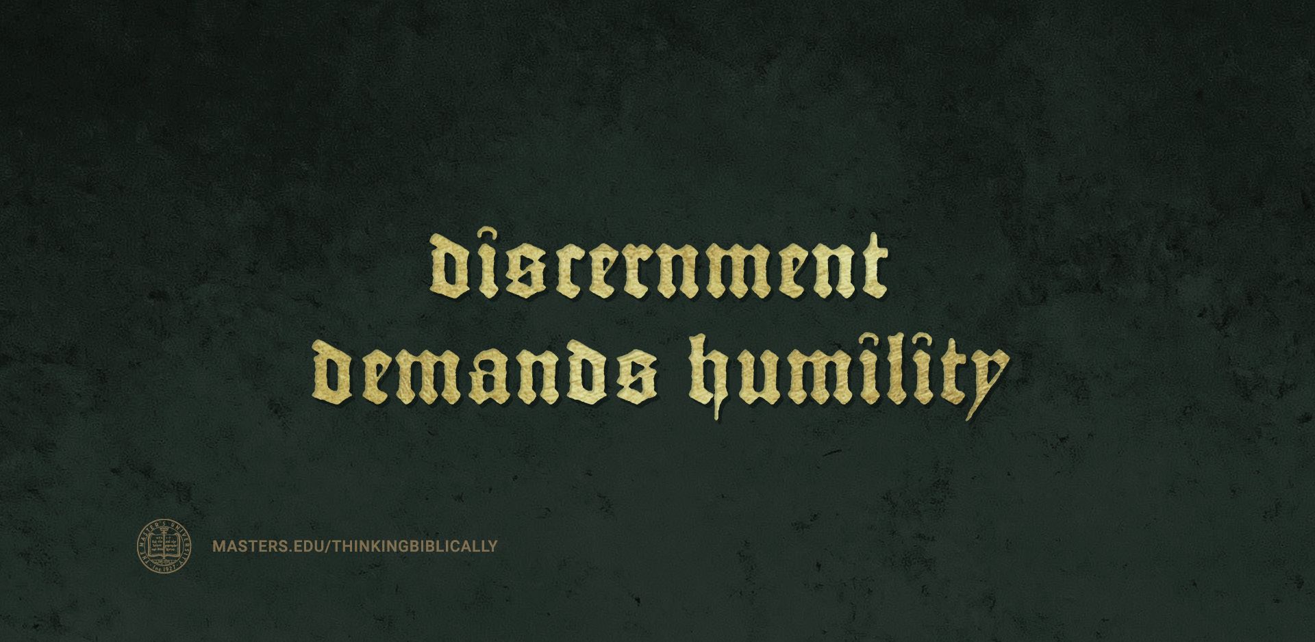 Discernment Demands Humility Featured Image