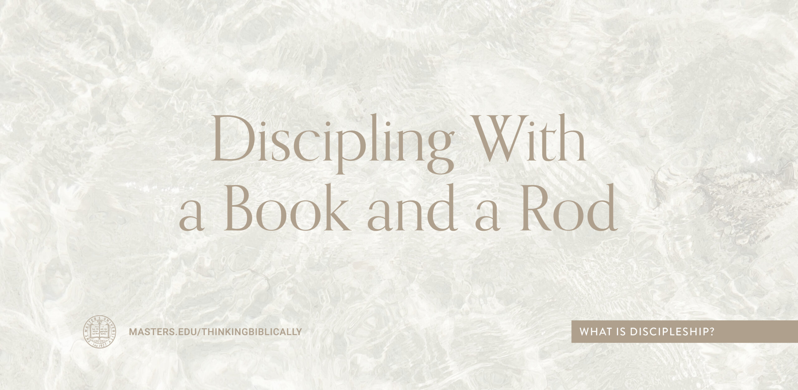 Discipling With a Book and a Rod Featured Image