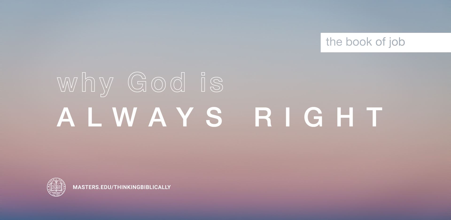 Why God is always right Featured Image